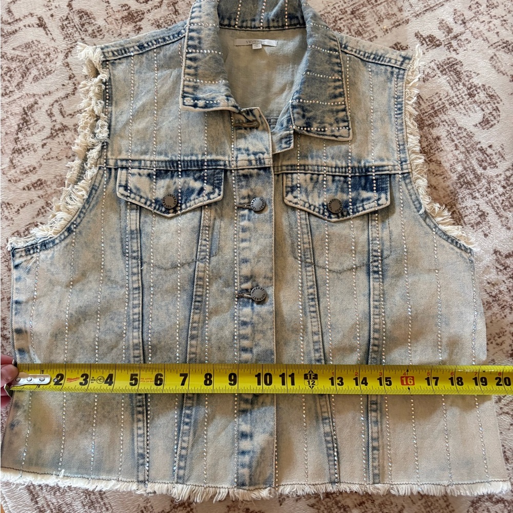 VeVeret Light Blue Denim Vest - Picture 8 of 10